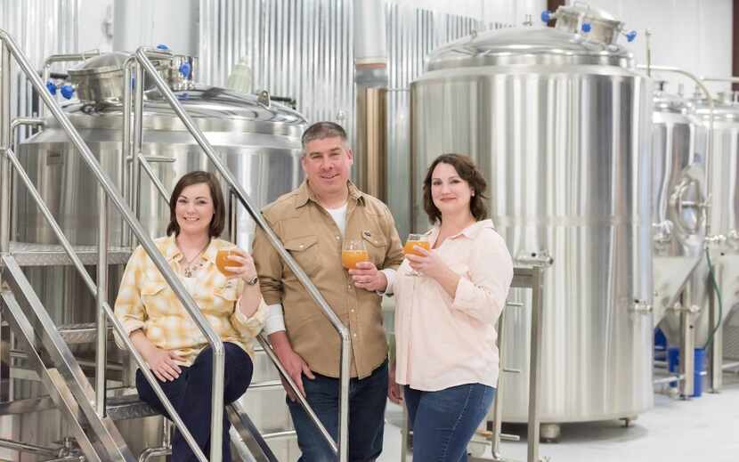 Good Neighbor Brews' opening was welcomed by Alley Harrell, assistant brewer; Darin...