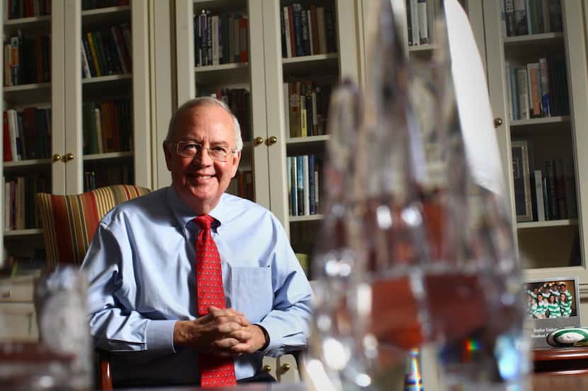 Ken Starr is shown in his office during his tenure as Baylor's president. (2010 File...