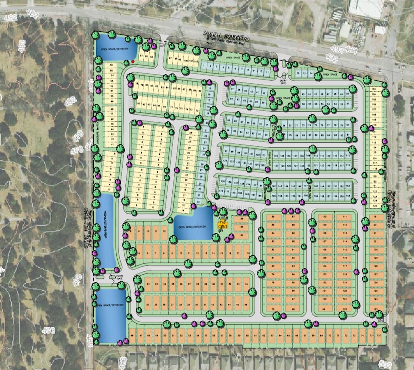 More than 400 homes are planned in the Tennyson Village project.
