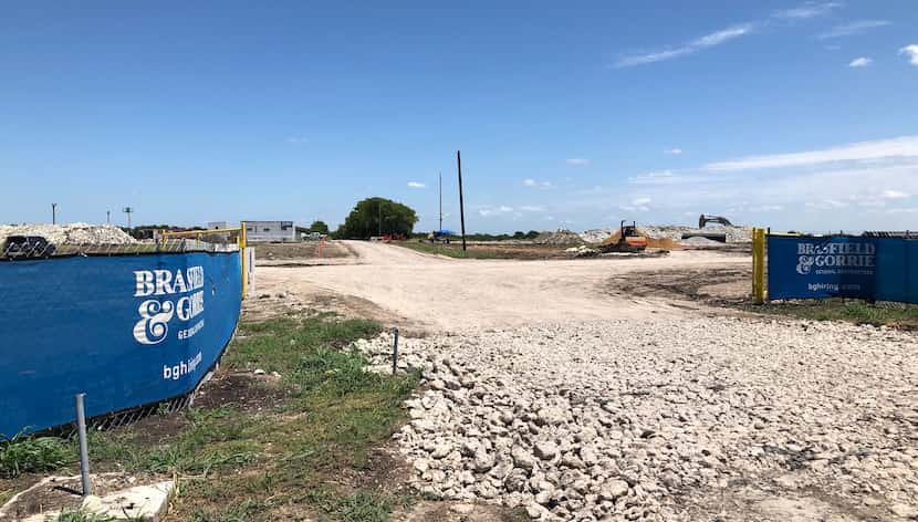 Contractors are busy preparing to expand Compass Datacenters' new Red Oak facility.