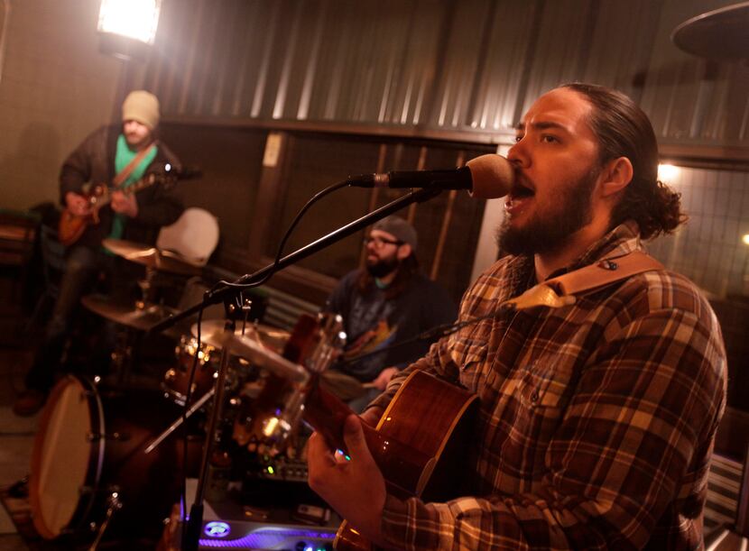Grant "Ole G" Braudrick and his band perform at Pecan Lodge in Dallas, TX, on Jan. 8, 2016....