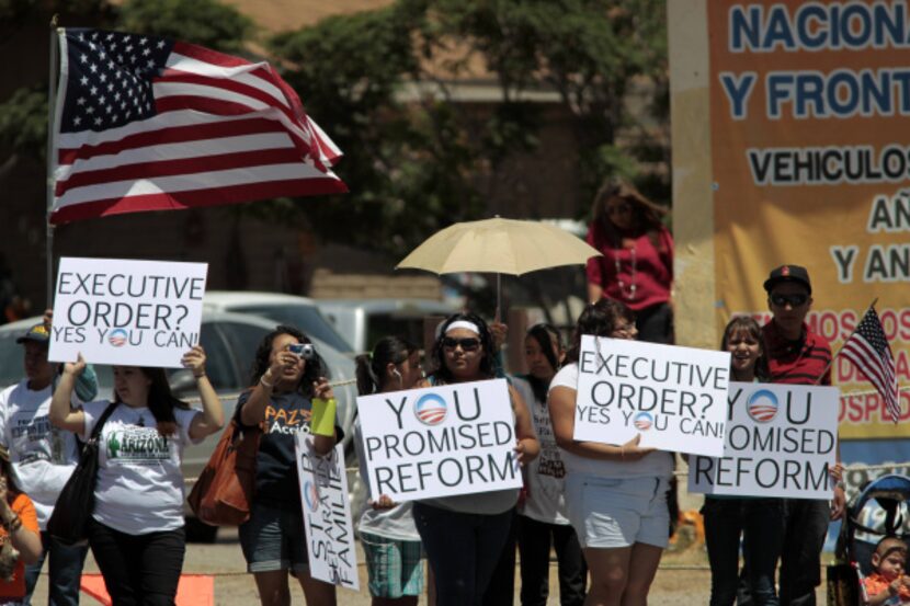 Supporters -- and protestors -- voiced their opinions on the president's plans to overhaul...