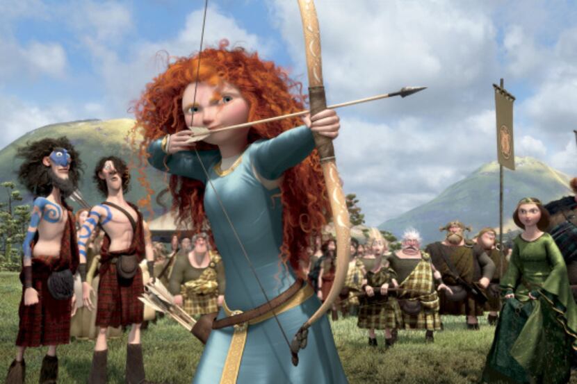 Merida, voiced by Kelly Macdonald, in a scene from "Brave."