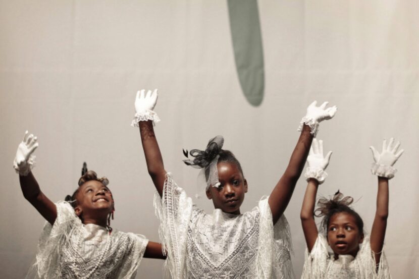 From left: Faith Ward, Joydan Williams and Gabby Medford of the John Neely Bryan Dance...