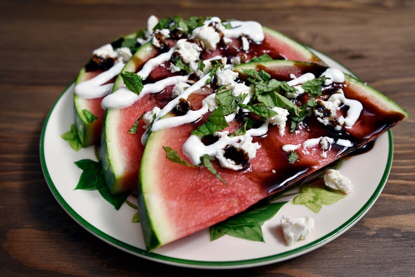 A dish of Karpouzaki (the little melon)