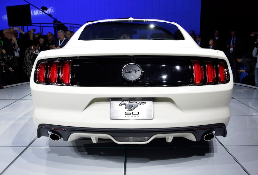 The 2015 Ford Mustang 50 Year Limited Edition is introduced at the 2014 New York...