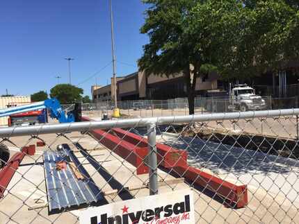 Construction has started on the Alamo Drafthouse at in the Creekside shopping center at the...
