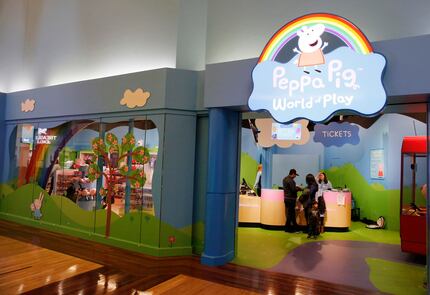Peppa Pig World of Play at Grapevine Mills is a permanent exhibit.