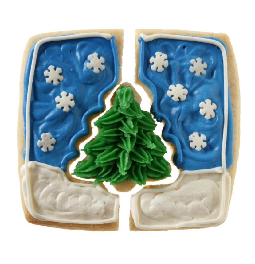Second place in the Decorated category: Vanilla Honey Sugar Cookie Christmas Puzzle, by Suzy...