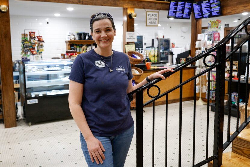 Overflow Coffee Co. owner Stacey Hunt pictured Tuesday, Jan. 23, 2024, in Hillsboro, Texas.