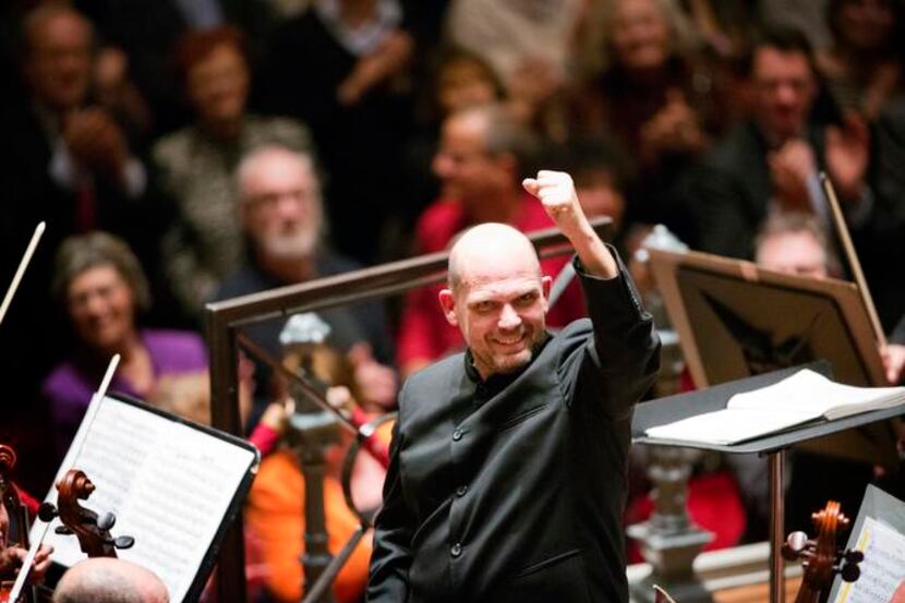 Conductor Jaap van Zweden with the Dallas Symphony Orchestra earlier this year in the...