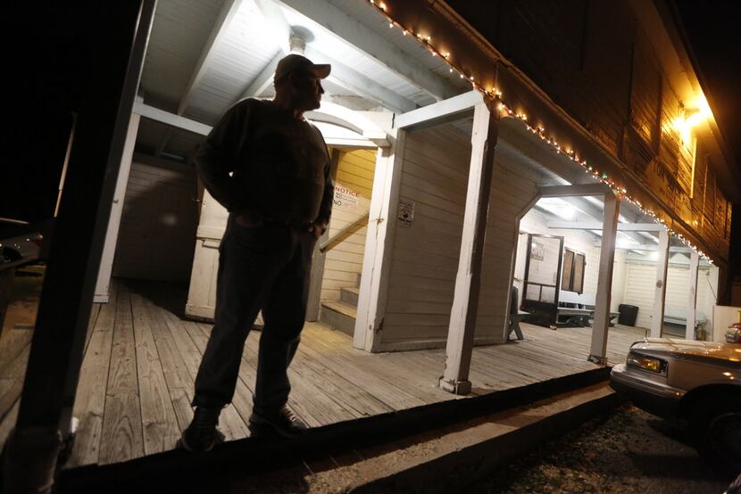 Kenny Sulak's tending to the dance hall is part of his devotion to his mother, owner Alice...