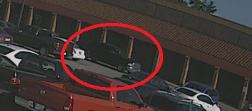 Surveillance footage of a truck thought to be connected to an attempted abduction of an...