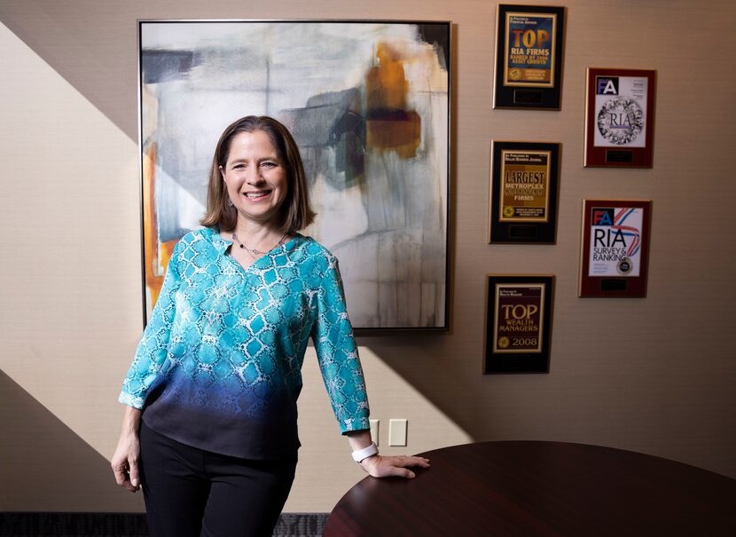 Managing partner Paula Allgood poses for a photo on Aug. 24 at the Beaird Harris office in...