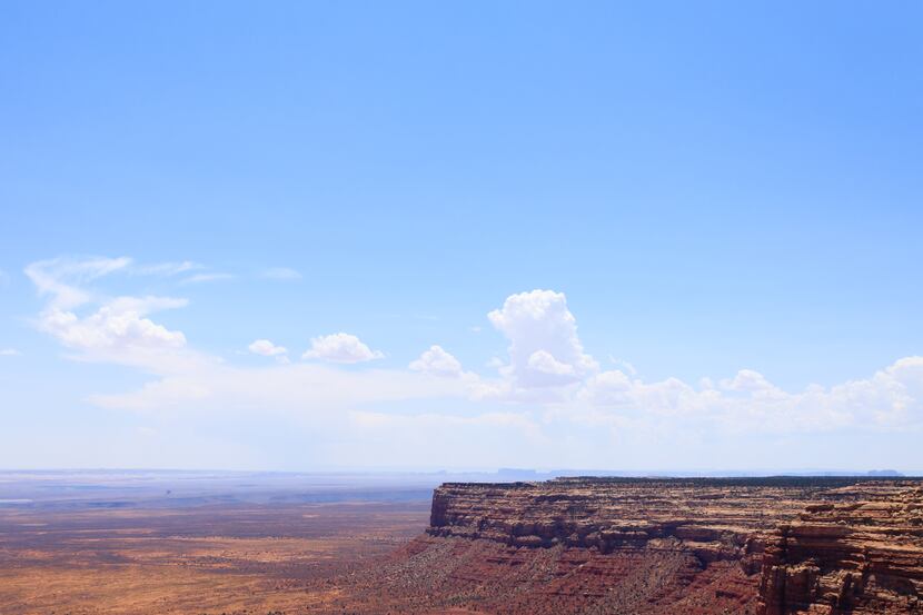 Arizona panorama from Moki Dugway, Muley Point Overlook.  Open space. United States of America