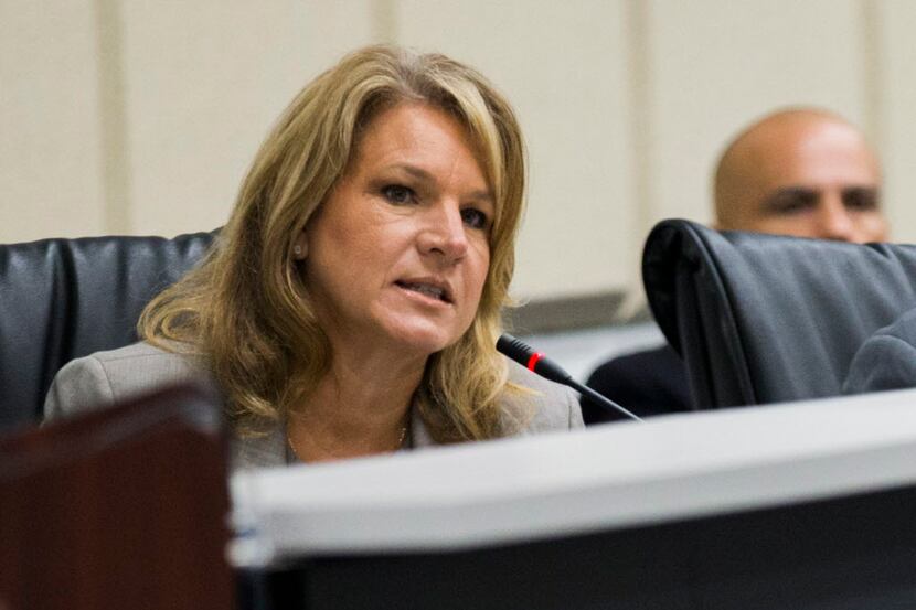 City Council member Jennifer Staubach Gates during a budget discussion at Dallas City Hall...