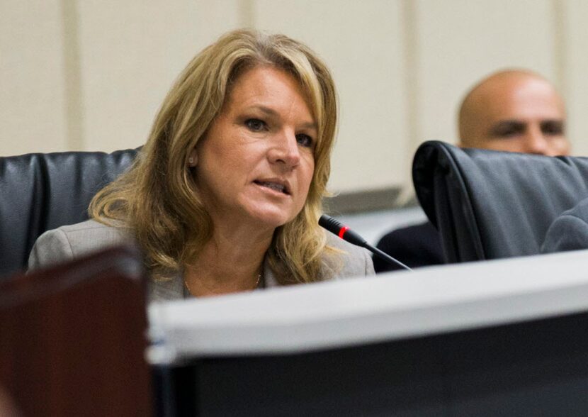 City Council member Jennifer Staubach Gates during a budget discussion at Dallas City Hall...