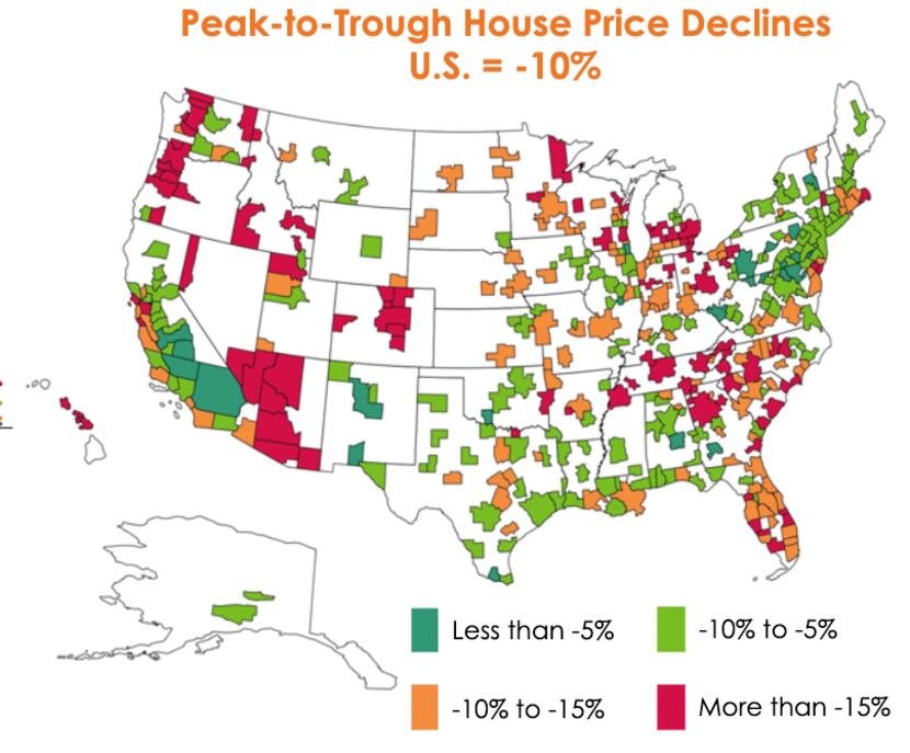 Moody's Analytics is forecasting modest home price declines for the Dallas area.