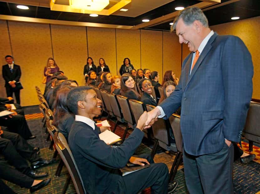 
Dallas Mayor Mike Rawlings used 17-year-old Kimball High School student Demond Potter as an...