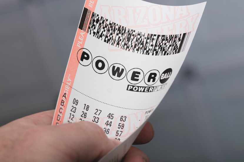 Un boleto para la lotería de Powerball, un sorteo nacional en Estados Unidos.