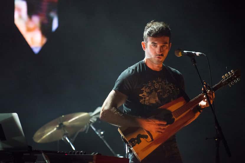 Sufjan Stevens on stage at the Majestic Theatre. (Robert W. Hart/Special Contributor)
