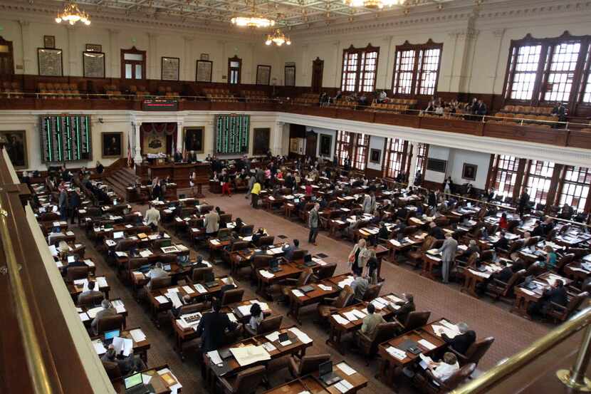 The Texas House of Representatives chamber during a vote at 83rd Legislature on May 26, 2013.