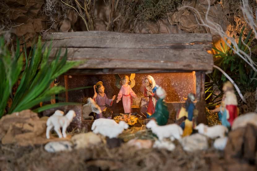 Carmen Meza of Dallas has built a Nativity scene in her home every year since 1964. Some...