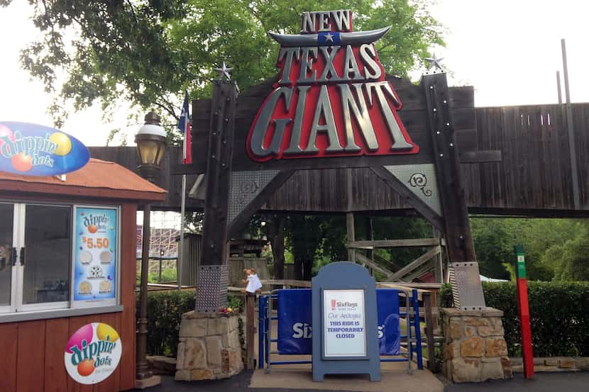 The Texas Giant roller coaster at Six Flags Over Texas was closed for about two months after...