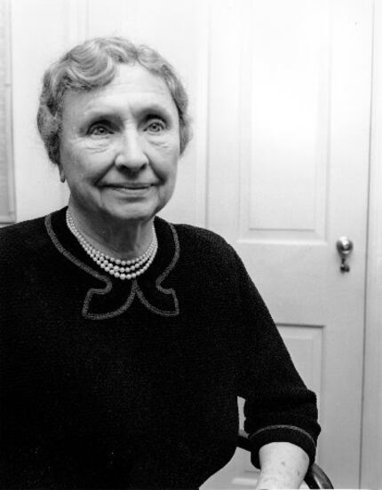 Helen Keller, photographed in 1953, was a "champion of the disabled" and an inspiration the...