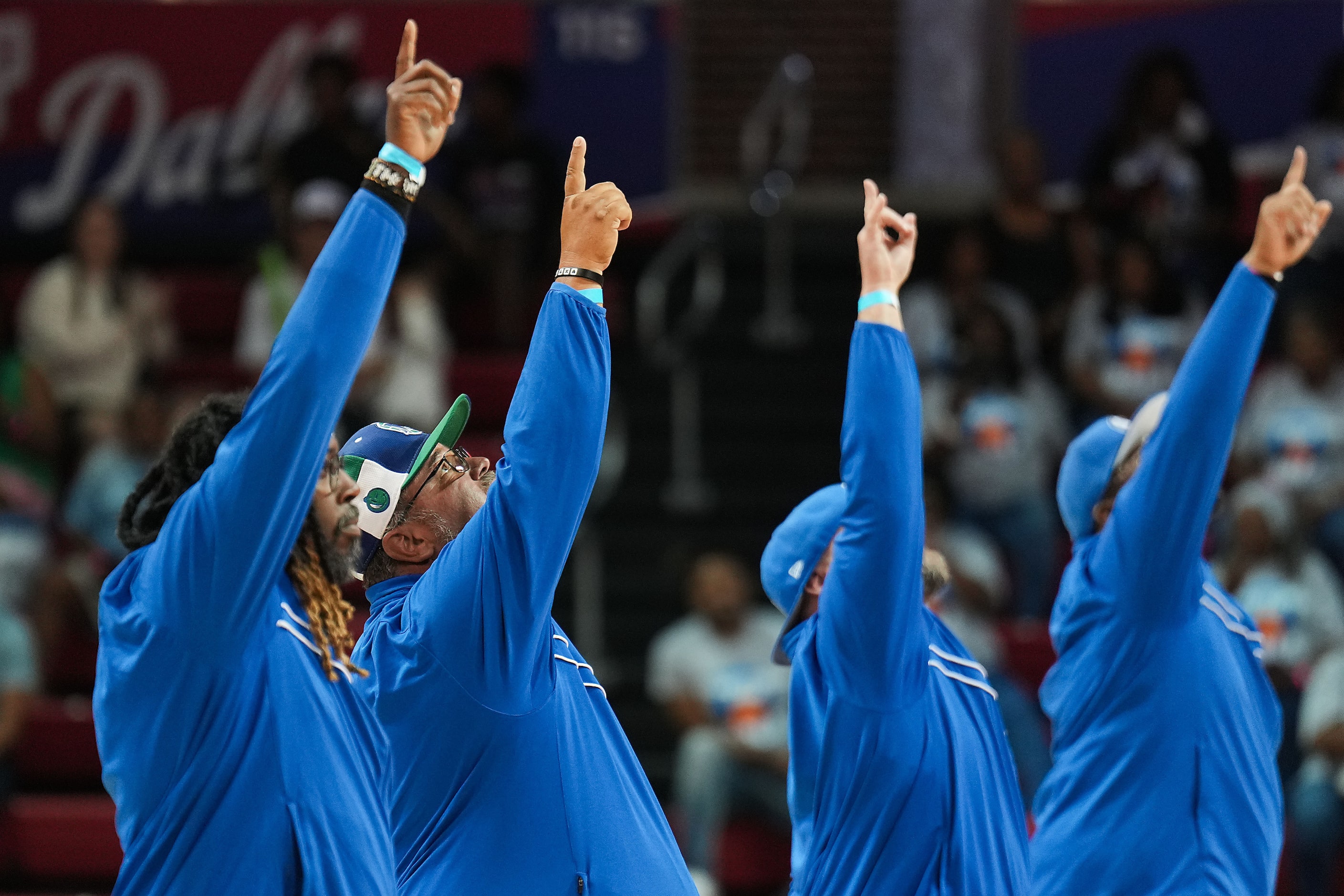 The Mavs ManiAACs perform during halftime of the 8th Annual Together We Ball basketball game...