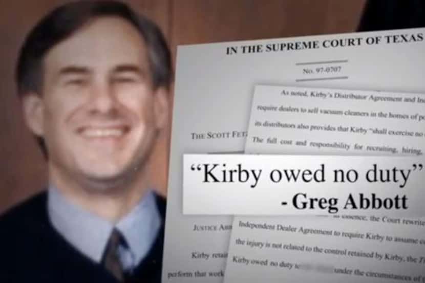 
Wendy Davis attacked Greg Abbott’s dissent in a Texas Supreme Court liability case in which...