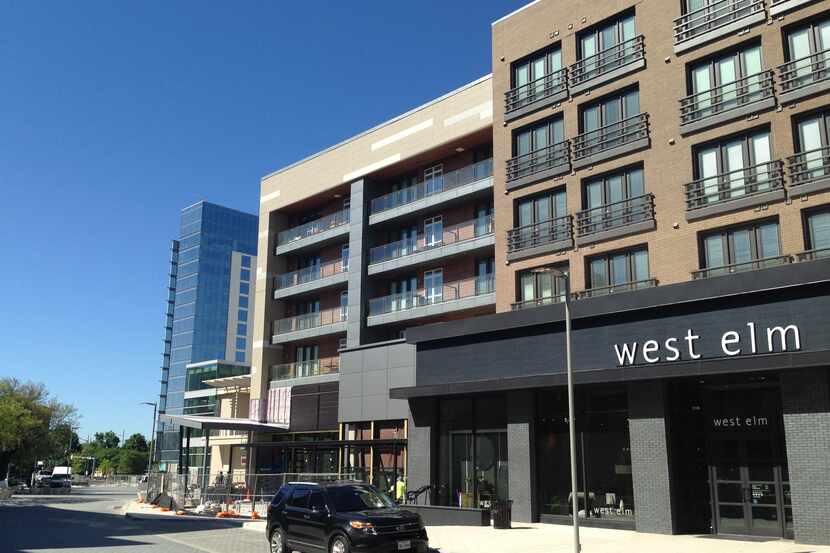 The first retailers are opening in the Legacy West Urban Village in Plano.