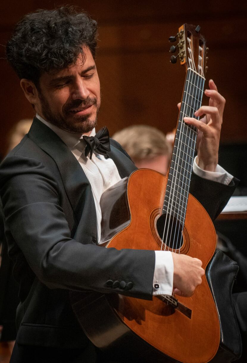 Guitarist Pablo Sáinz Villegas performs with the Fort Worth Symphony Orchestra at Bass...