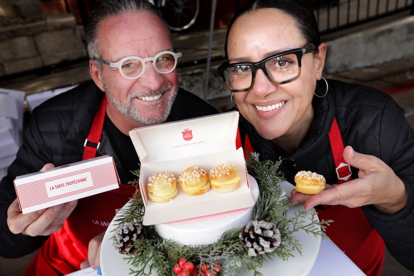 Jan Marien, left, and Rebecca Velázquez-Marien are bringing La Tarte Tropézienne to the...