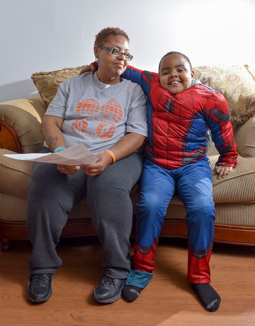 Shereese Hickson supports herself and her son, Isaiah, on $770 a month. 