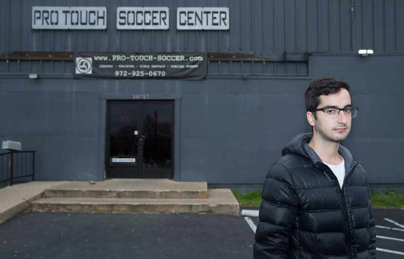 Vittor Strausz Jardim of Brazil poses for a portrait outside Pro Touch Soccer Center on...