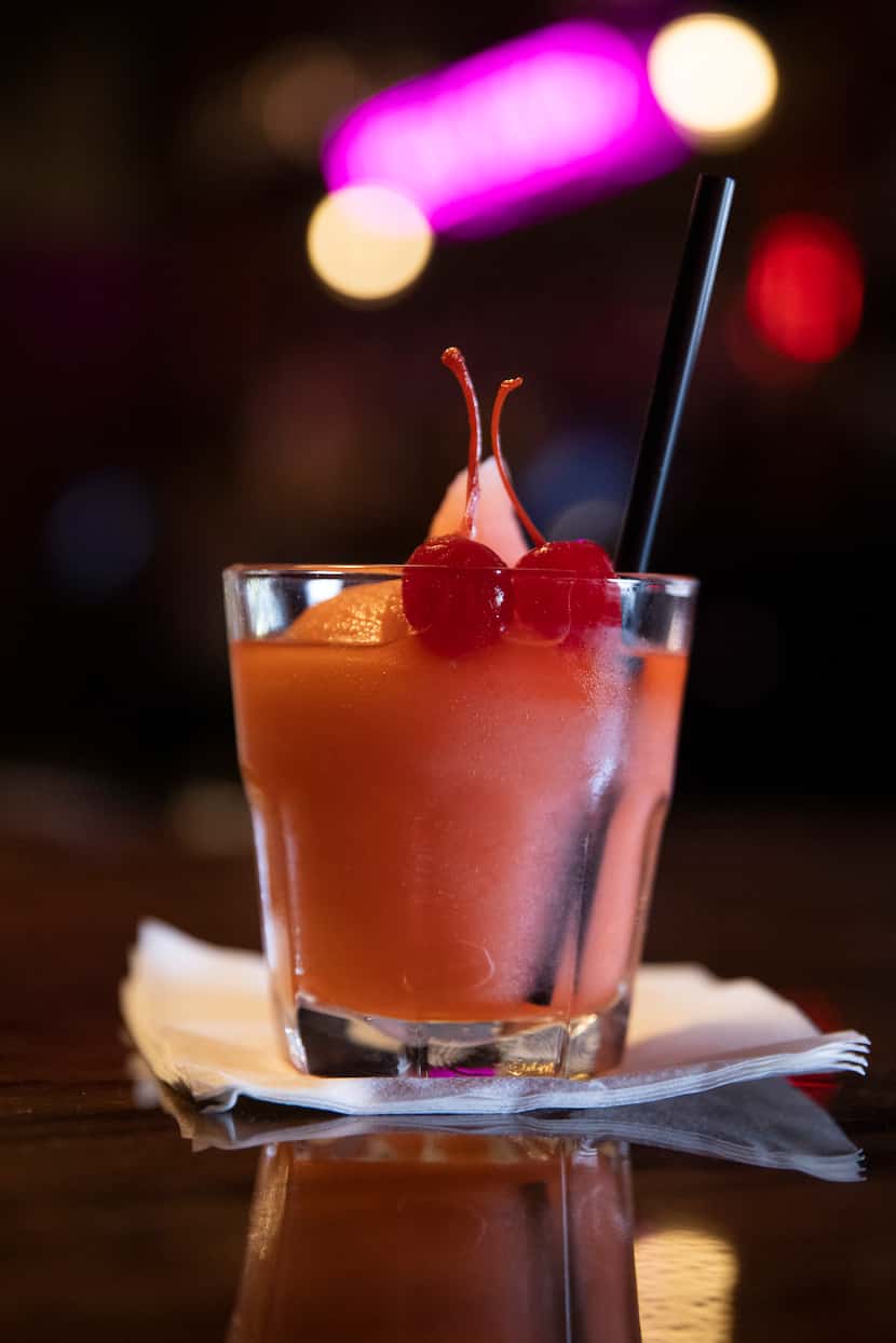 A frozen drink served at The Charlie’s Star Lounge, a dive bar opening soon in East Dallas.