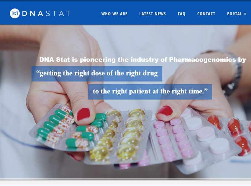 DNA Stat's website promoted pharmacogenetic tests that the feds say were part of a fraud