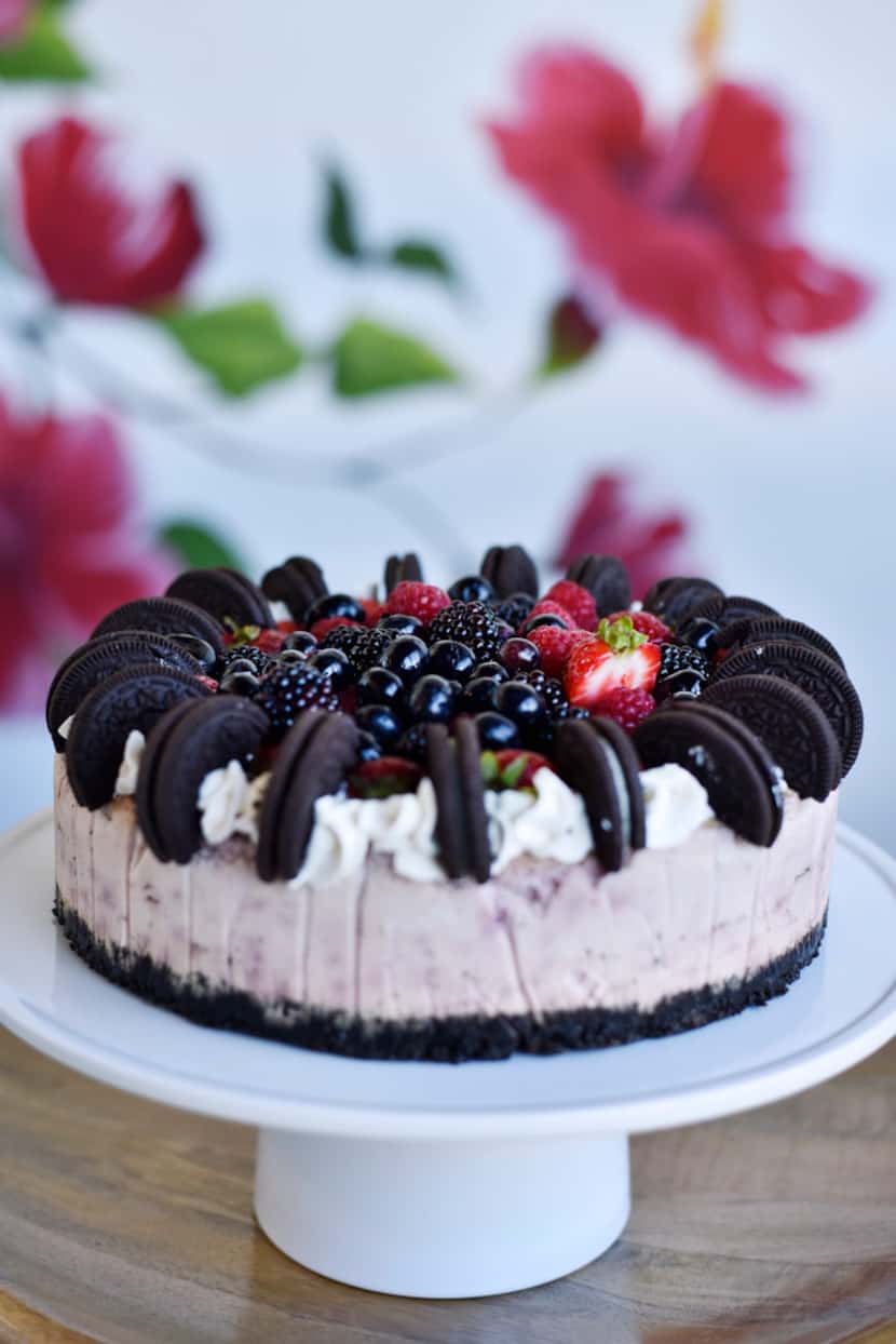 Berry Oreo Cheesecake from Val's Cheesecakes in Dallas