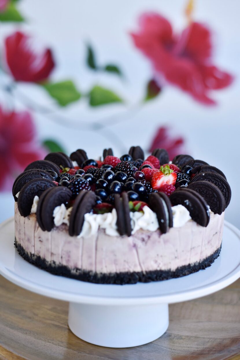 Berry Oreo Cheesecake from Val's Cheesecakes in Dallas