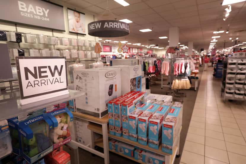 The new baby section at the Collin Creek Mall J.C, Penney in Plano