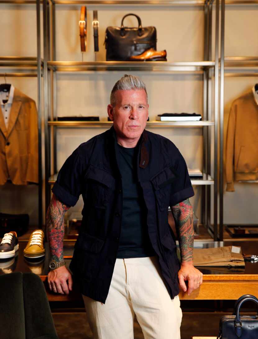 Forty Five Ten men's fashion director Nick Wooster photographed at Forty Five Ten on Main in...