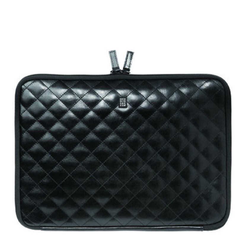 Ordning & Reda's large quilted leather laptop case, $120, is one of the new Ordning & Reda...