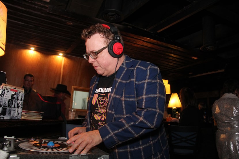 DJ Mark Ridlen spinning the tables at the Vagabond on Lower Greenville on Jan. 8, 2014.