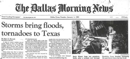 Storms caused trouble for Texans in the New Year in 1985 (The Dallas Morning News)