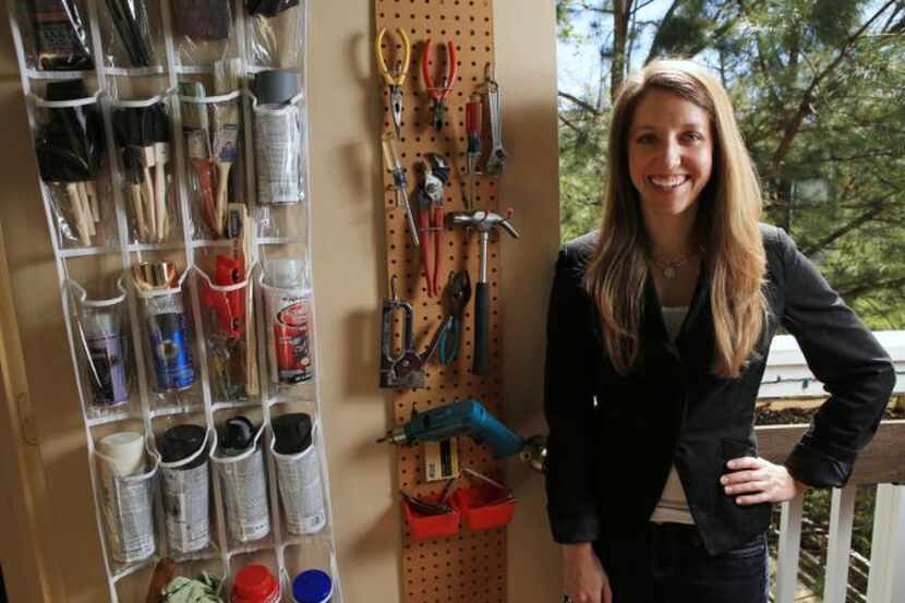 
Jennifer Burnham, owner of Pure & Simple Organizing in Charlotte, N.C., helps small...