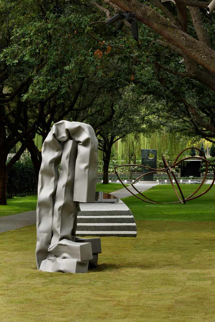 Carol Bove's "Amoureux" (2021), at the Nasher Sculpture Center.