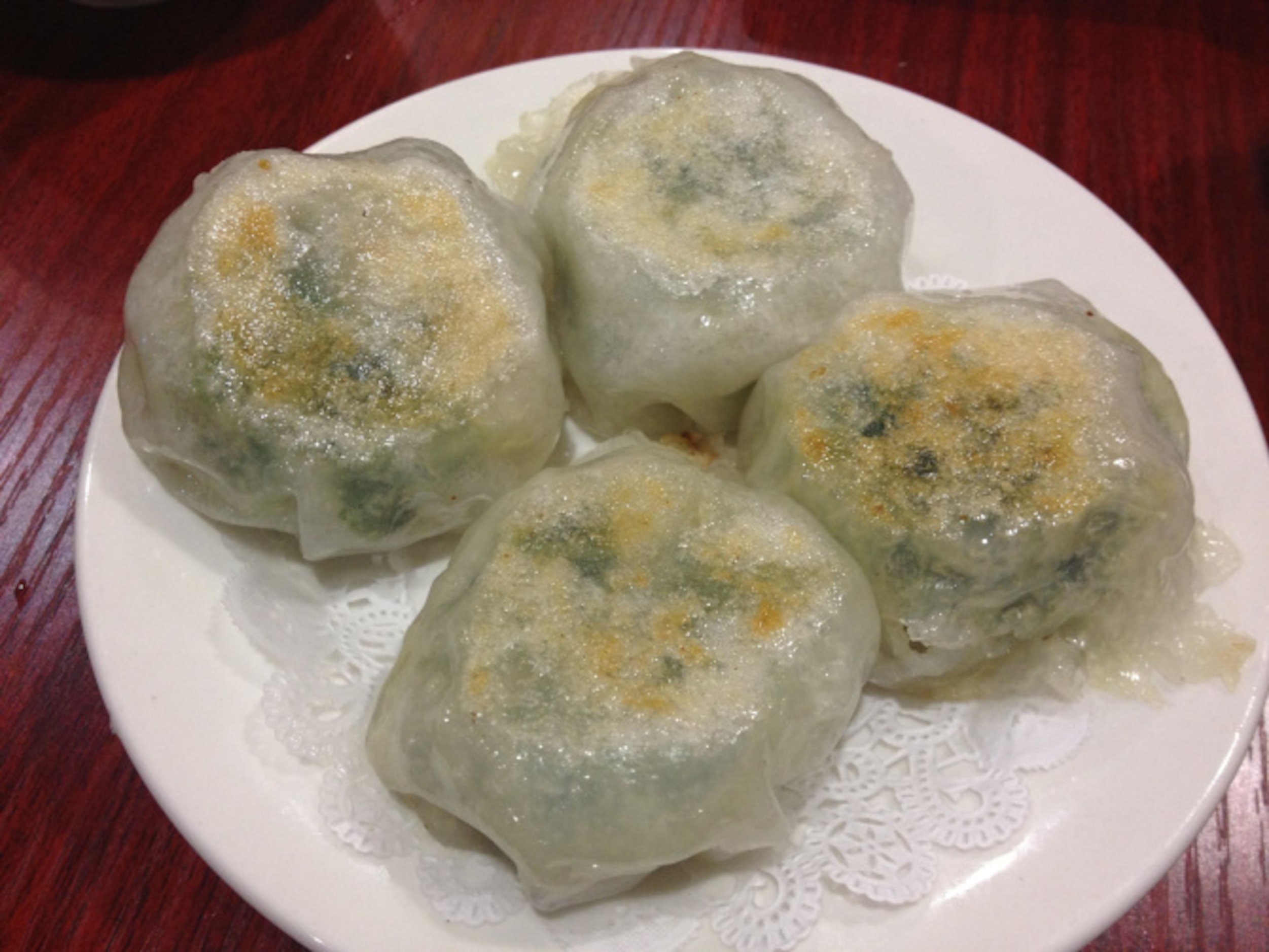 Pan-fried Chinese vegetable dumplings at J.S. Chen's Dimsum and BBQ, located at 240 Legacy...