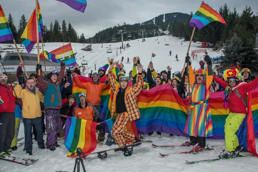 First to launch a downhill ski parade, Whistler Pride is Canada's biggest gay ski event.