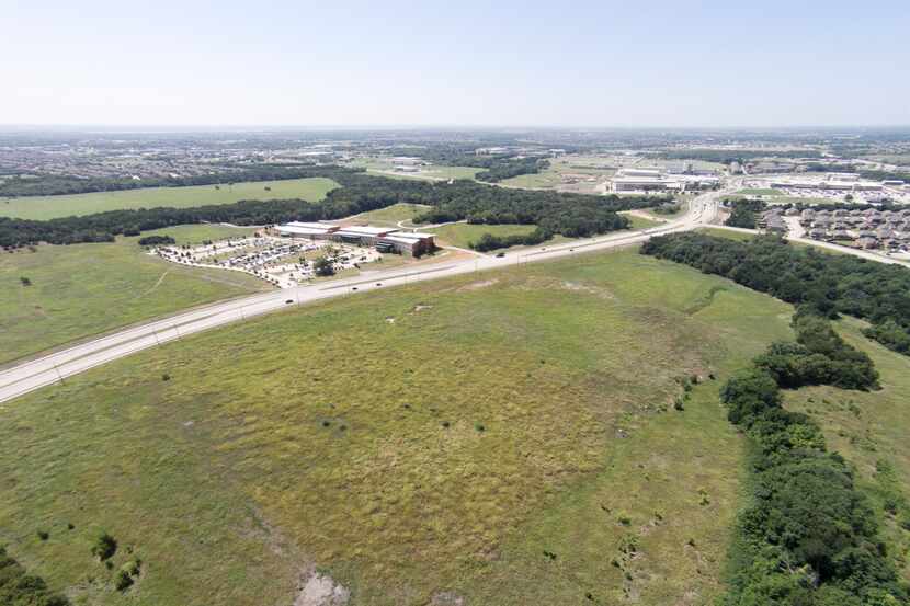 Collin College plans to build its eighth campus on this 43-acre property donated by the city...